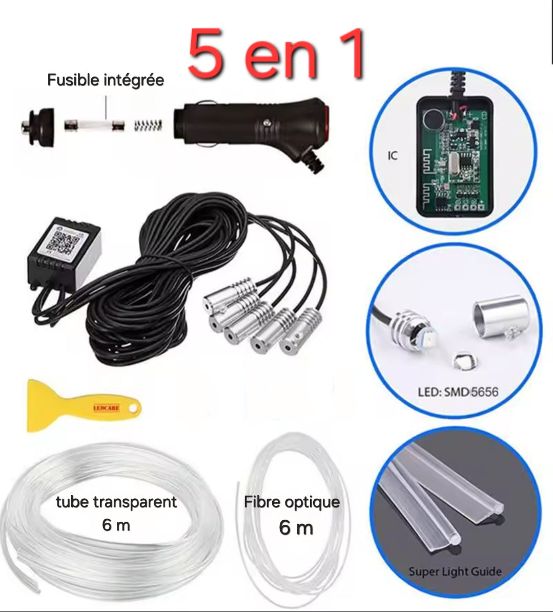 Lumières flexibles en fil 12V