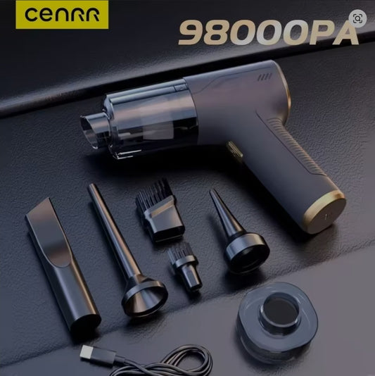 CENRR-Mini aspirateur de voiture sans fil, nettoyeur de voiture sans fil, 98000PA
